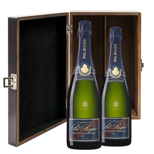 Pol Roger Sir Winston Churchill Vintage Champagne 2015 Double Luxury Gift Boxed Champagne
